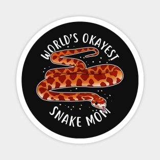 World's Okayest Snake Mom Magnet